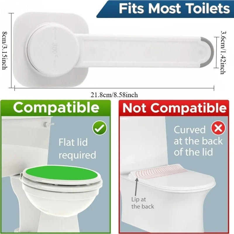 Fechaduras de segurança para banheiro de bebê, trava para assento de vaso sanitário à prova de crianças, evita que as crianças da abrir, tampas de vaso sanitário, produtos de segurança para bebês no banheiro