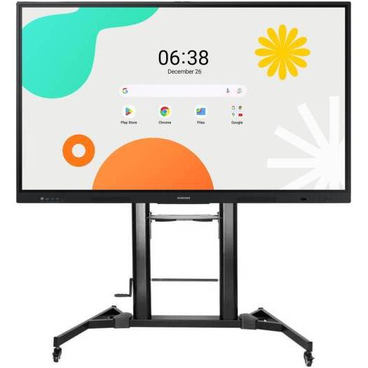 SAMSUNG WAF Series Interactive Display, 65" 4K UHD Touch IR Display, TV Mount XL with Skill Tech SH 666TB TV Stand