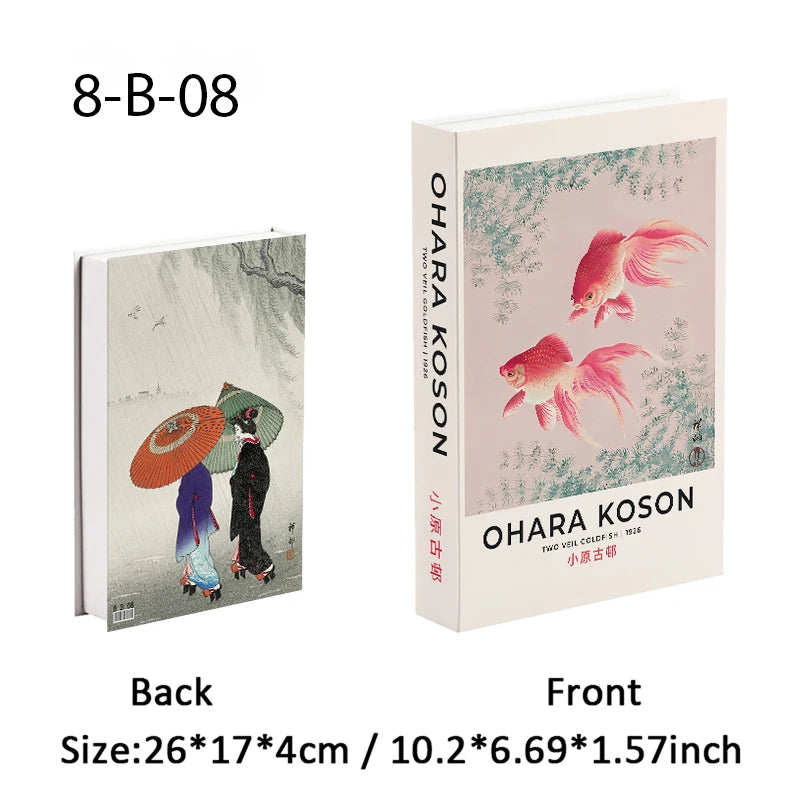 Caixa de armazenamento de livro falso que pode ser aberta, livros decorativos de luxo, mesa de café, ornamento, prateleira de quarto, decoração nórdica de interiores, decoração de casa