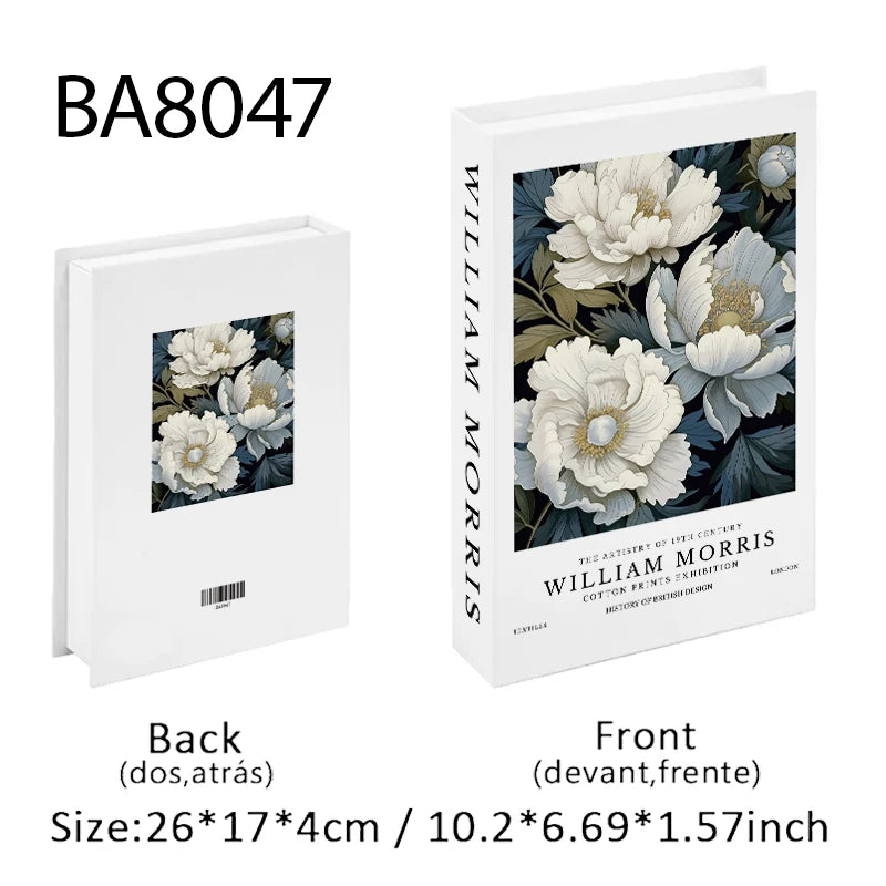 Caixa de armazenamento de livro falso que pode ser aberta, livros decorativos de luxo, mesa de café, ornamento, prateleira de quarto, decoração nórdica de interiores, decoração de casa