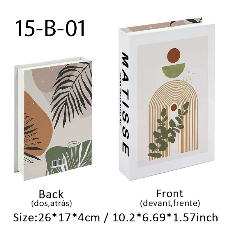 Caixa de armazenamento de livro falso que pode ser aberta, livros decorativos de luxo, mesa de café, ornamento, prateleira de quarto, decoração nórdica de interiores, decoração de casa