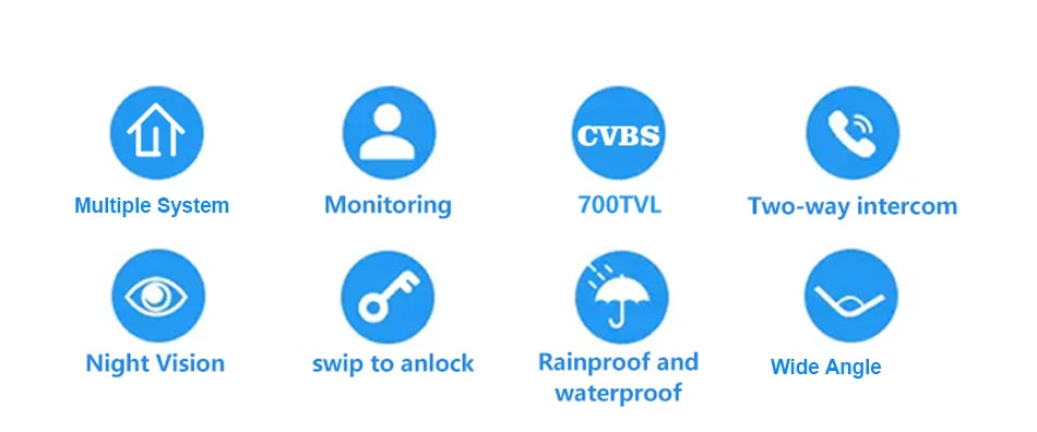 Mirixi 7 Polegada sistema de intercomunicação telefone vídeo porta rfid campainha com câmera desbloquear conversa visão noturna hd para villa apartamento