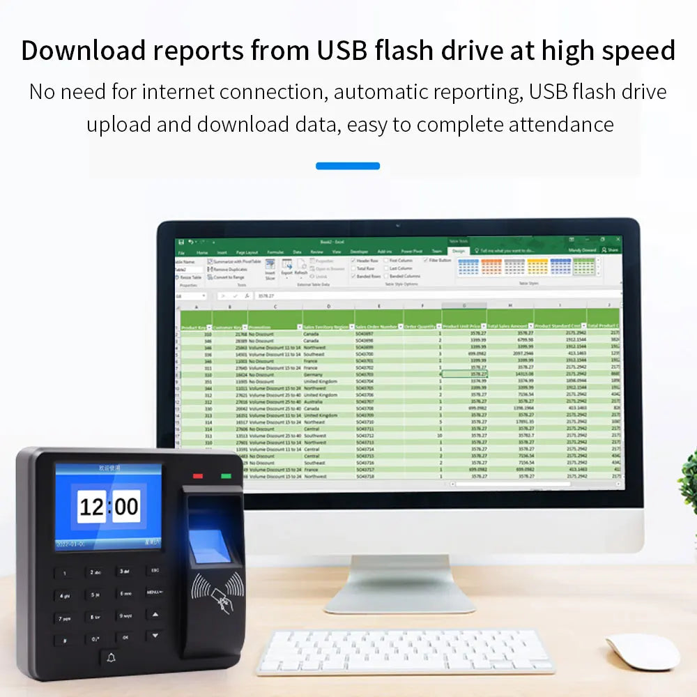 125khz rfid biométrico impressão digital comparecimento do tempo relógio gravador reconhecimento de funcionário verificar em tempo gravação porta controle acesso
