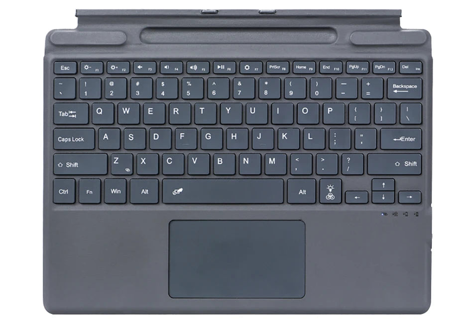 Teclado Bluetooth Retroiluminado para Microsoft Surface Pro 3 4 5 6 7 7+/Microsoft Surface Pro 8 9 10 11 X 13inch, Teclado Trackpad Teclado Sem Fio,Teclado português
