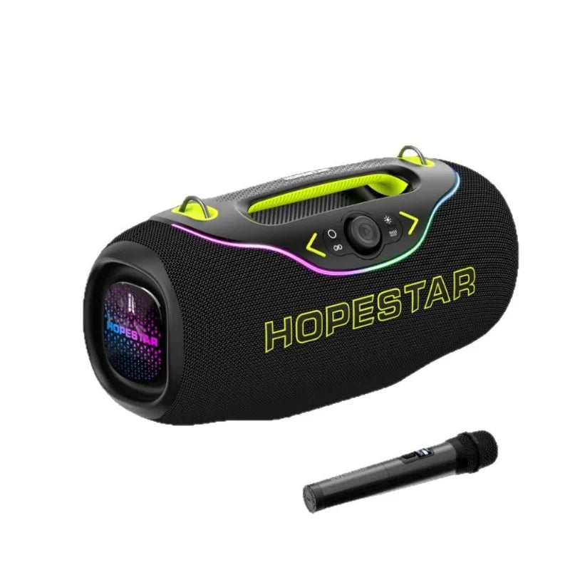 HOPESTAR A6 CLUB Alto-falante Bluetooth Super Bass 200W - Emparelhamento TWS de última geração, IPX6 à prova d'água, sistema de áudio portátil para festas ao ar livre