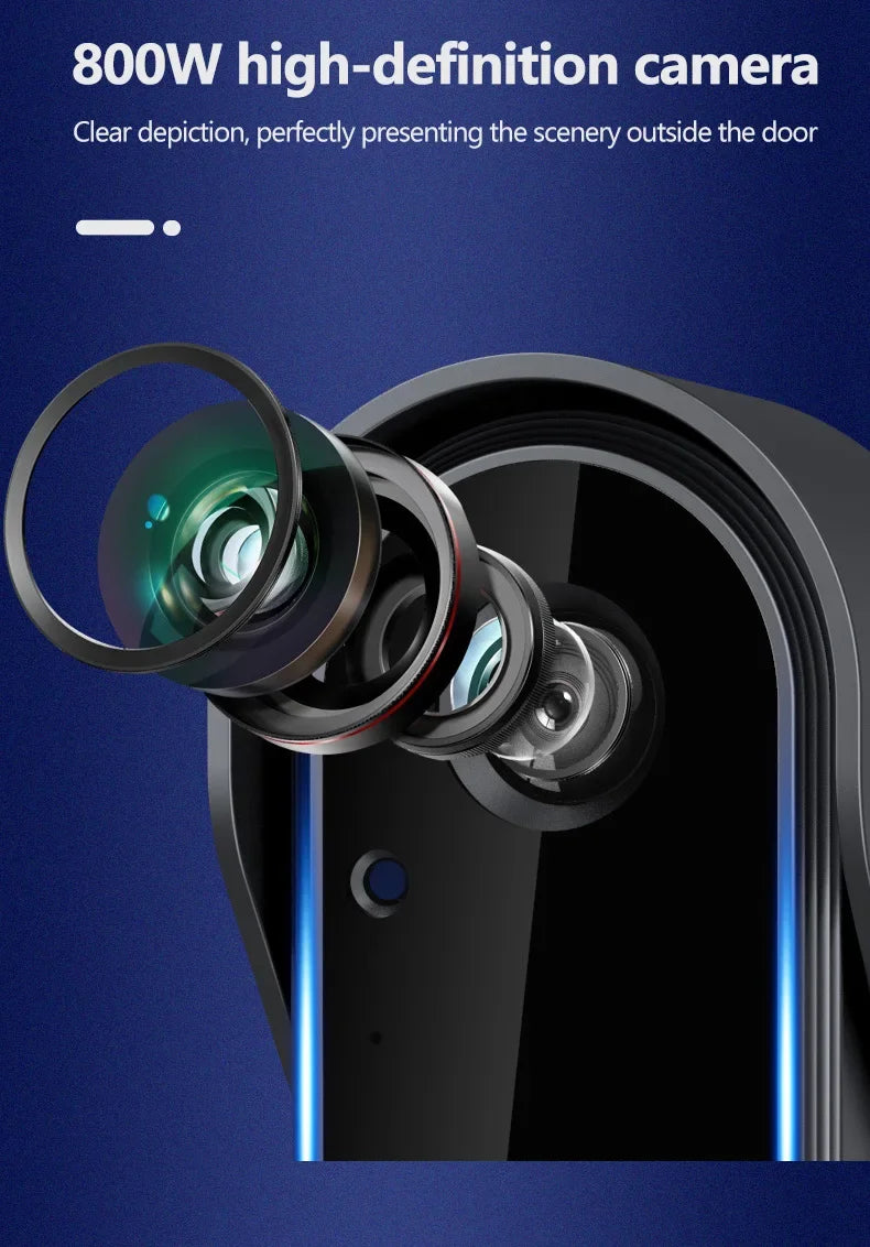 Tuya impermeável vídeo campainha, sem fio, visão noturna, HD, 4.3 "tela IPS, interfone por Bell, câmera para casa inteligente, casa, escritório