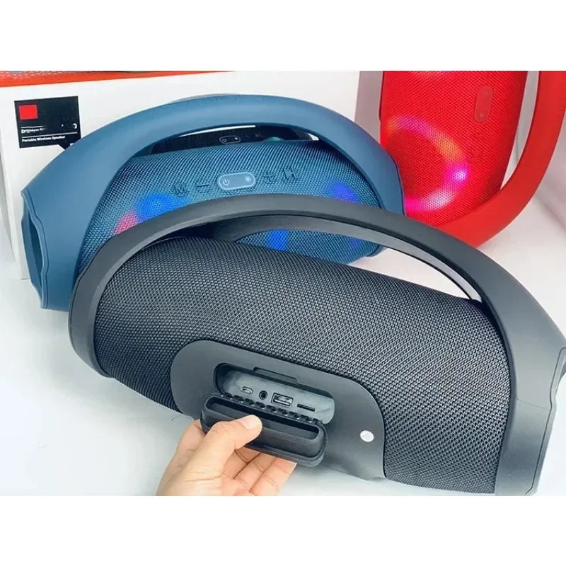 100w de alta potência bluetooth alto-falante portátil rgb luz colorida à prova dwireless água sem fio subwoofer 360 estéreo surround tws fm boombox