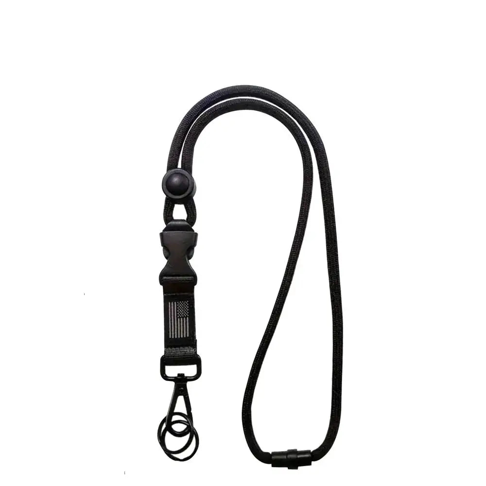 Heavy Duty Removível Badge Reel Holder Keychain, Pendurado Neck Strap, Lanyard Tactical ID Name Card Holder para caminhadas ao ar livre