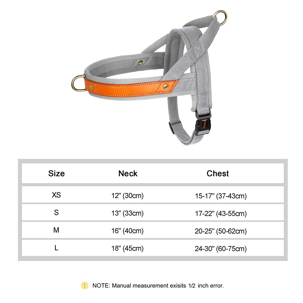 Sem puxar arnês para cães macio acolchoado arnês colete reflexivo pet treinamento arnês durável para cães pequenos médios grandes bulldog