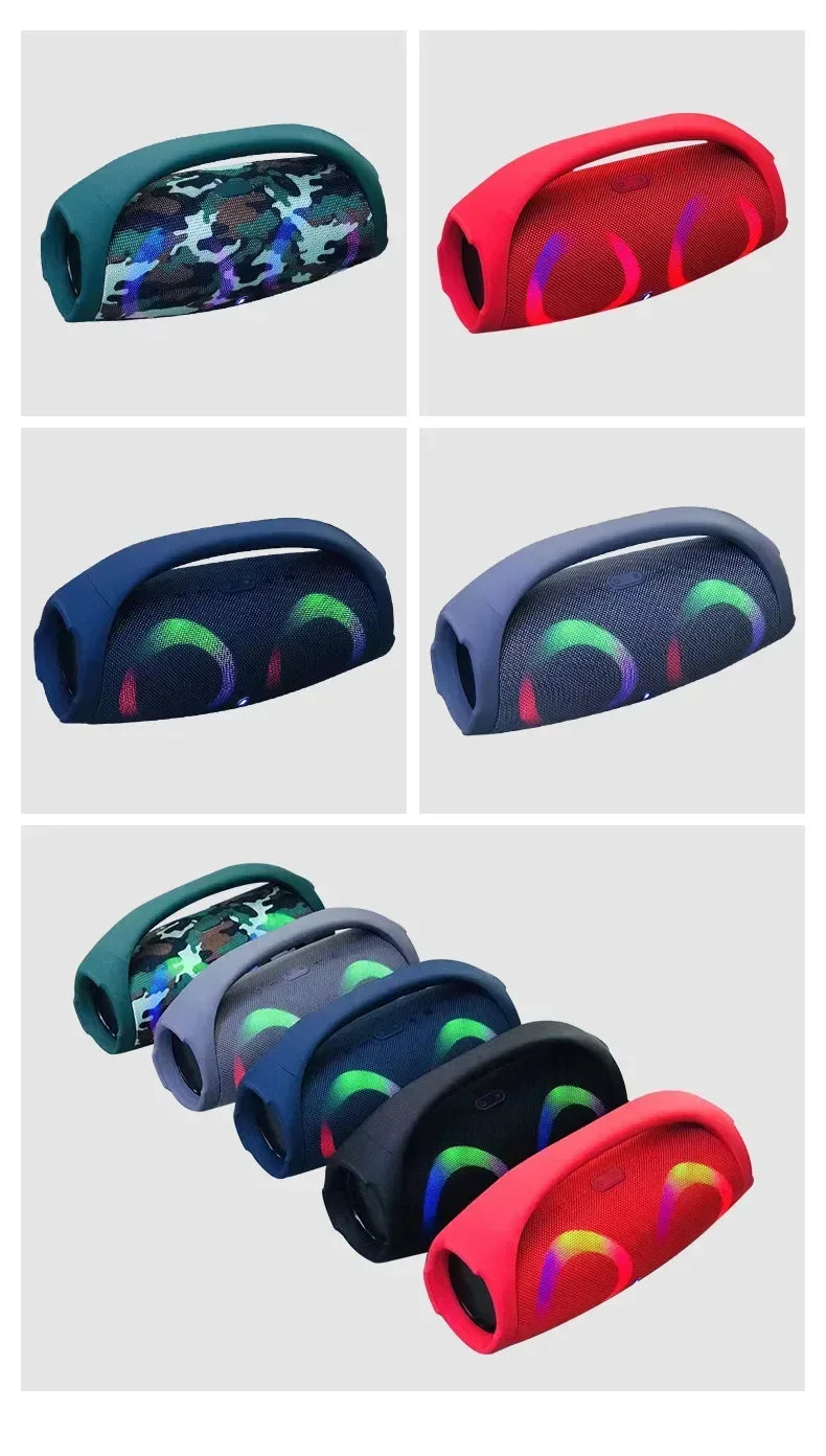 100w de alta potência bluetooth alto-falante portátil rgb luz colorida à prova dwireless água sem fio subwoofer 360 estéreo surround tws fm boombox