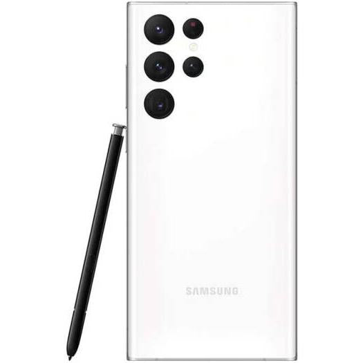 Samsung Galaxy S22 Ultra 5G Mobile Phone, 6.8" Dynamic AMOLED 2X Display, 12GB RAM, 256GB ROM, 108+10+10+12 Camera, INTL Version, 5000mAh Battery, White | S22-ULTRA