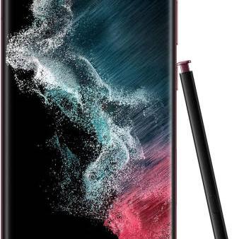 Samsung Galaxy S22 Ultra 5G Mobile Phone, 6.8" Dynamic AMOLED 2X Display, 12GB RAM, 256GB ROM, 108+10+10+12 Camera, INTL Version, 5000mAh Battery, Burgundy | S22-ULTRA