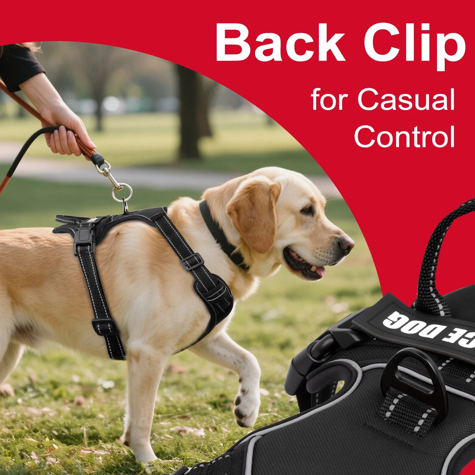 Arnês para cães ajustável de nylon sem puxar colete com remendo para cães 4psc, arnês reflexivo para animais de estimação para cães pequenos, médios e grandes