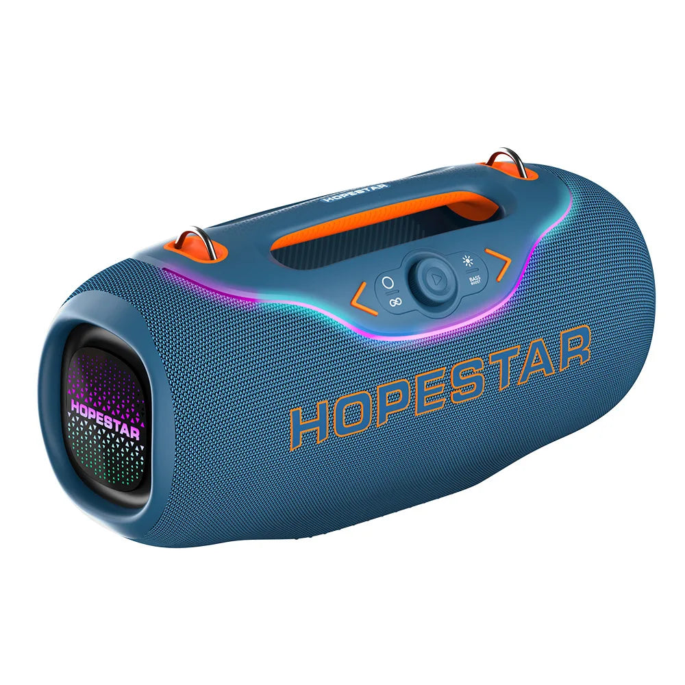 HOPESTAR A6 CLUB Alto-falante Bluetooth Super Bass 200W - Emparelhamento TWS de última geração, IPX6 à prova d'água, sistema de áudio portátil para festas ao ar livre