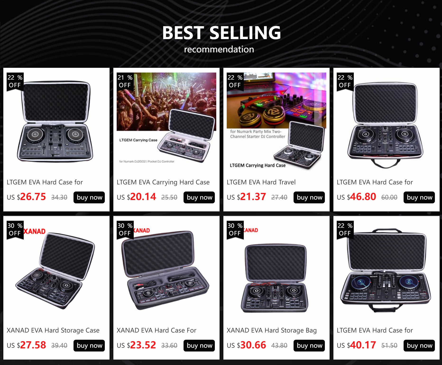 Capa ltgem para pioneiro dj ddj flx4/ddj 400/ddj sb3/ddj sb2 controlador de dj DDJ-RB desempenho caixa de controlador de dj (apenas bolsa)