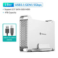 Yottamaster SATA RAID Hard Drive Enclosure 2.5" 3.5" SATA HDD SSD Enclosure with 32TB Max & RAID 0/1/SPAN RAID Hard Disk Storage
