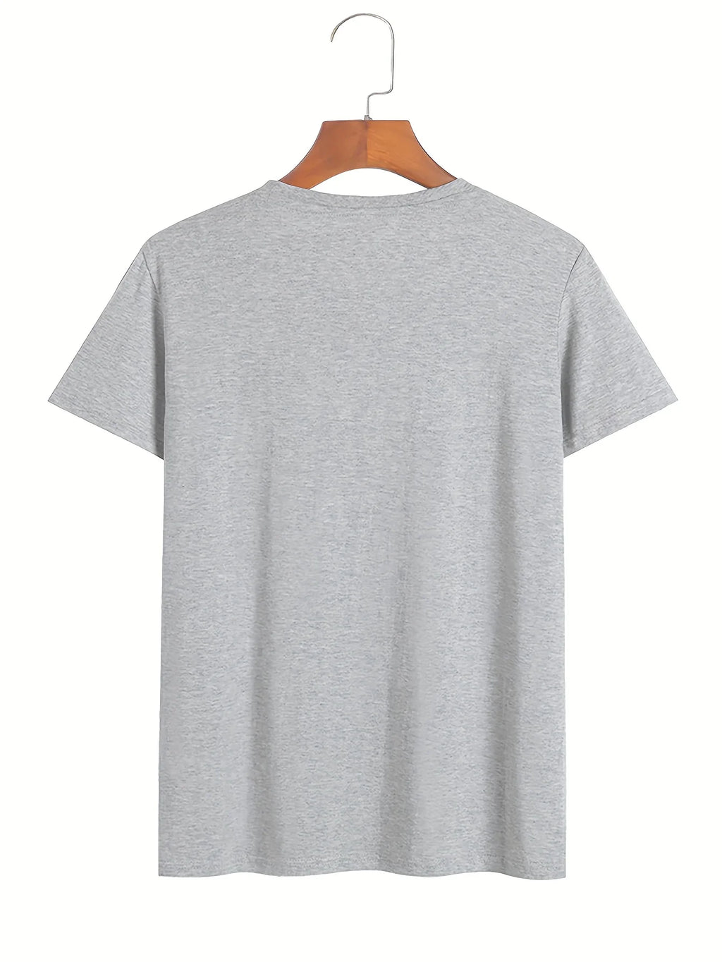 Verão masculino casual esportes solto plus size qualquer carta impressa confortável em torno do pescoço manga curta camiseta