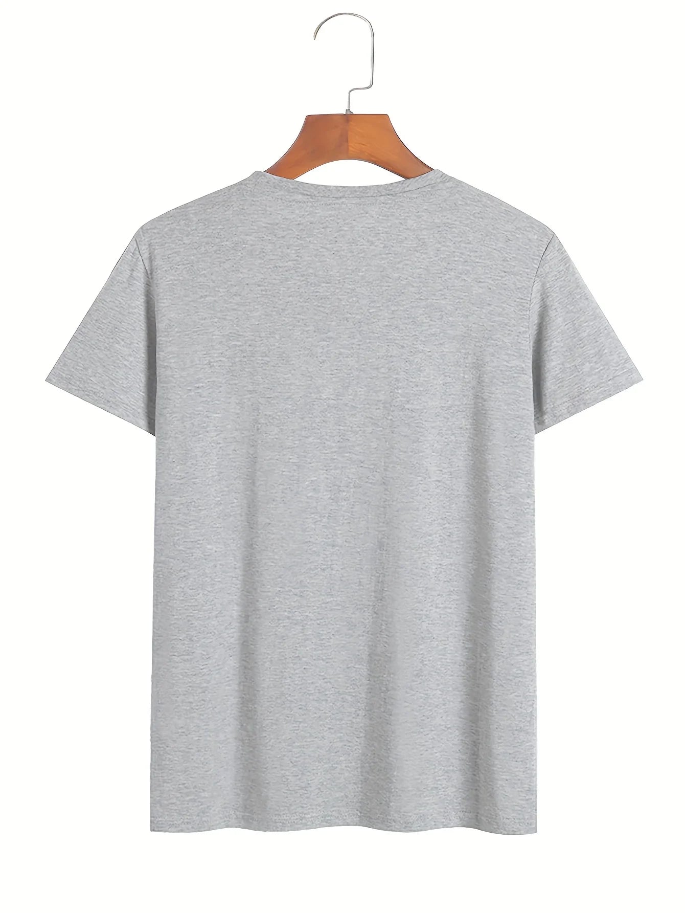 Verão masculino casual esportes solto plus size qualquer carta impressa confortável em torno do pescoço manga curta camiseta