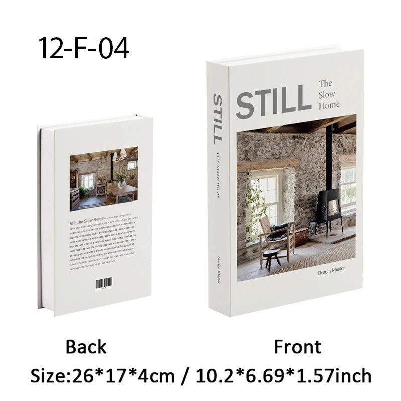 Caixa de armazenamento de livro falso que pode ser aberta, livros decorativos de luxo, mesa de café, ornamento, prateleira de quarto, decoração nórdica de interiores, decoração de casa