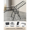 Casa interior dobrável vertical vloth rack de secagem varanda aço roupas rodas secador removível colcha torre prateleira suporte lavanderia
