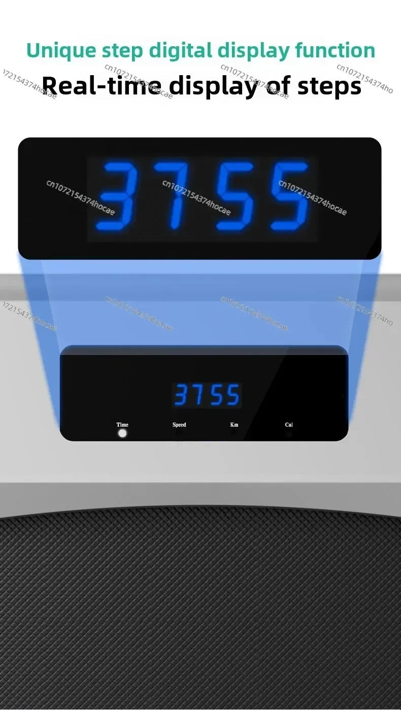 Cama plana doméstica/equipamento de fitness interno silencioso para queima de gordura pequena/tapete dobrável