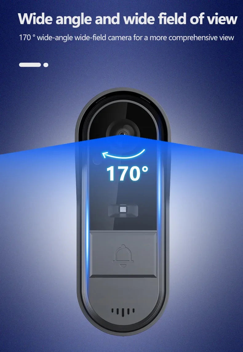 Tuya impermeável vídeo campainha, sem fio, visão noturna, HD, 4.3 "tela IPS, interfone por Bell, câmera para casa inteligente, casa, escritório