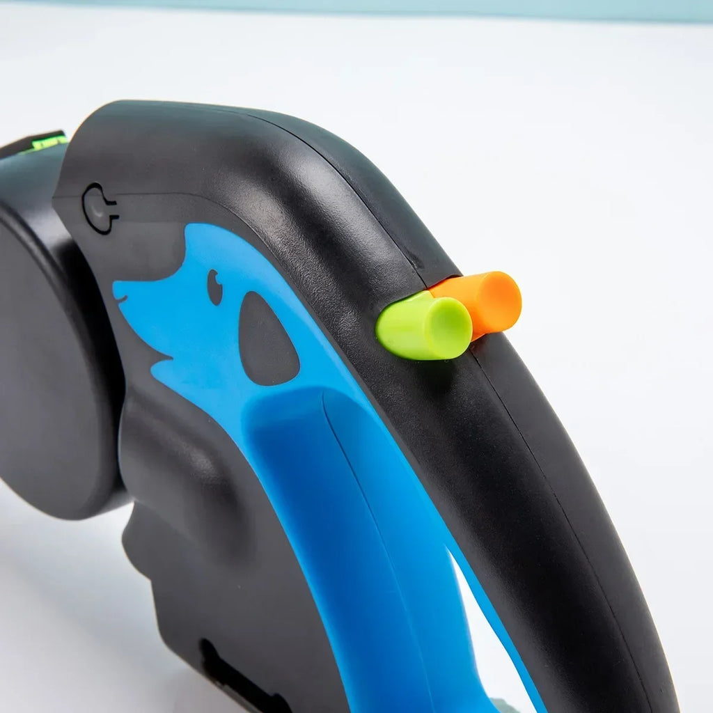 Trela rotativa de nylon para animais de estimação, 3m, para 2 cães, corda dupla ajustável, com lanterna, saco de cocô, caixa, corda de tração para animais de estimação, retrátil