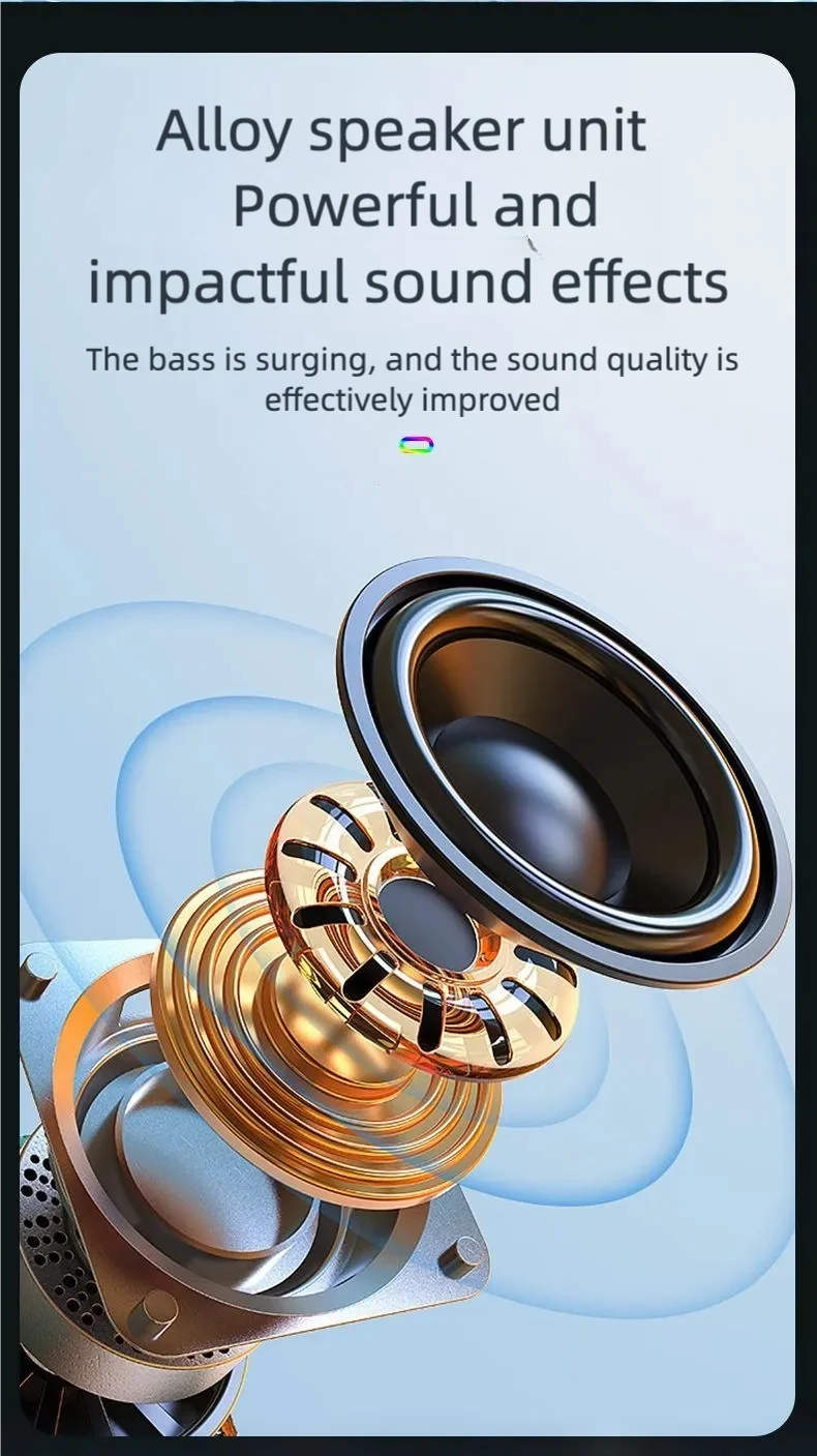 Máquina de karaokê portátil, alto-falante Bluetooth para festa com 2 microfones de karaokê, modos de luz RGB, 5 efeitos vocais, USB/AUX/TF