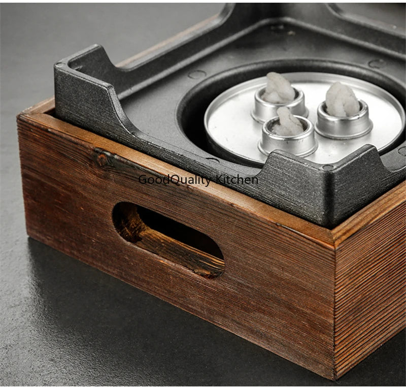 Churrasco Japonês Stone Grill Plate, Bandeja De Cozimento De Pedra, Bife De Alta Temperatura, Rocha Vulcânica, Prato De Churrasco