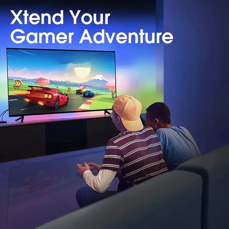 Faixa de luz de fundo de TV LED RGBIC com câmera Controle de aplicativo Sincronização de música Luzes inteligentes para sala de jogos Iluminação ambiente de 55-75 polegadas