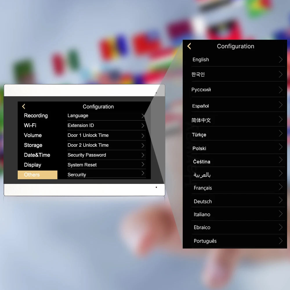 Sistema de intercomunicação de vídeo wi-fi sem fio, campainha de vídeo inteligente 1080p para casa, tela sensível ao toque, cartão 32g, áudio bidirecional, aplicativo tuya, desbloqueio de 4 fios