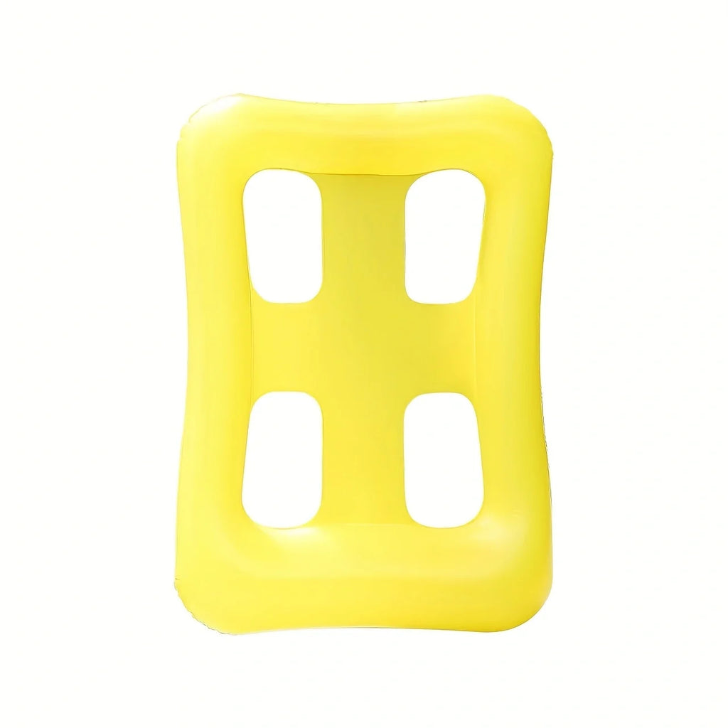 Espreguiçadeira inflável de água inflável, rede flutuante dobrável, jangada flutuante em forma de campo