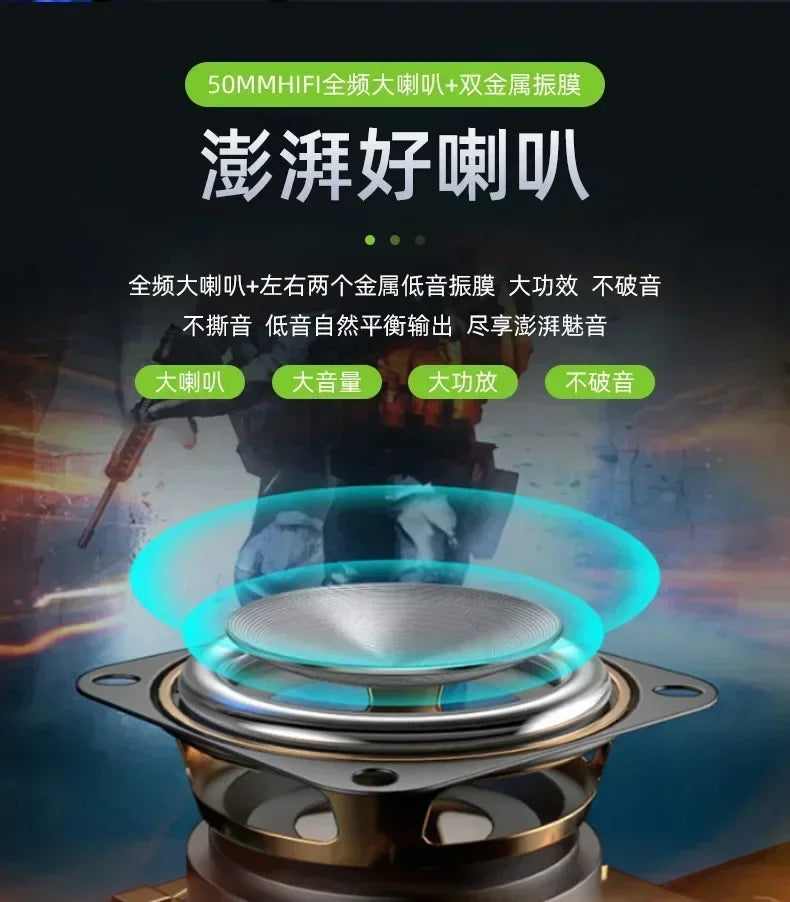 Alta fidelidade sem fio bluetooth alto-falante portátil à prova dwaterproof água coluna de som alta potência estéreo surround rgb subwoofer caixa de som tws/usb