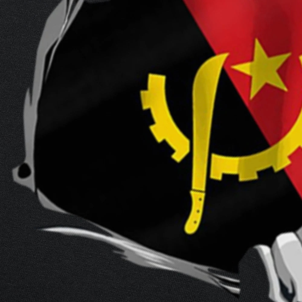 Venda quente orgulhoso bandeira da angola camiseta super angolan herança casual moda solta homem tshirt streetwear harajuku y2k masculino t