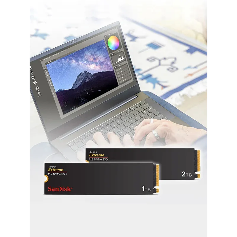 SanDisk Extreme SSD M.2 NVME PCle Gen4.0 500GB1TB2TB Sequential Read speed up to5150MB/s M.2 2280 PCIe Gen3x4Solid State Drive