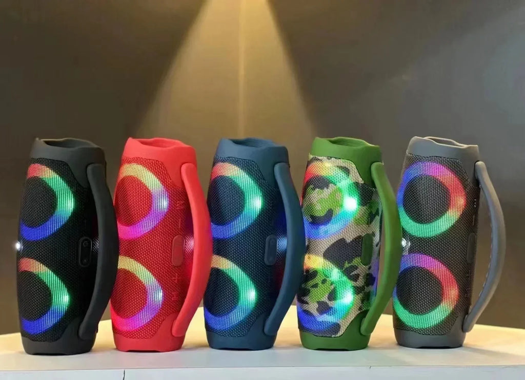 100w de alta potência bluetooth alto-falante portátil rgb luz colorida à prova dwireless água sem fio subwoofer 360 estéreo surround tws fm boombox