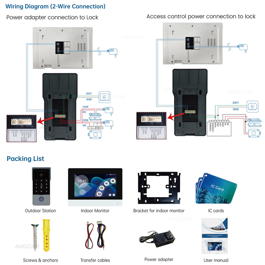 2 fios casa inteligente tuya wifi 1080p vídeo porteiro telefone da porta 7 ''monitor de toque vídeo campainha porta câmera sistema segurança