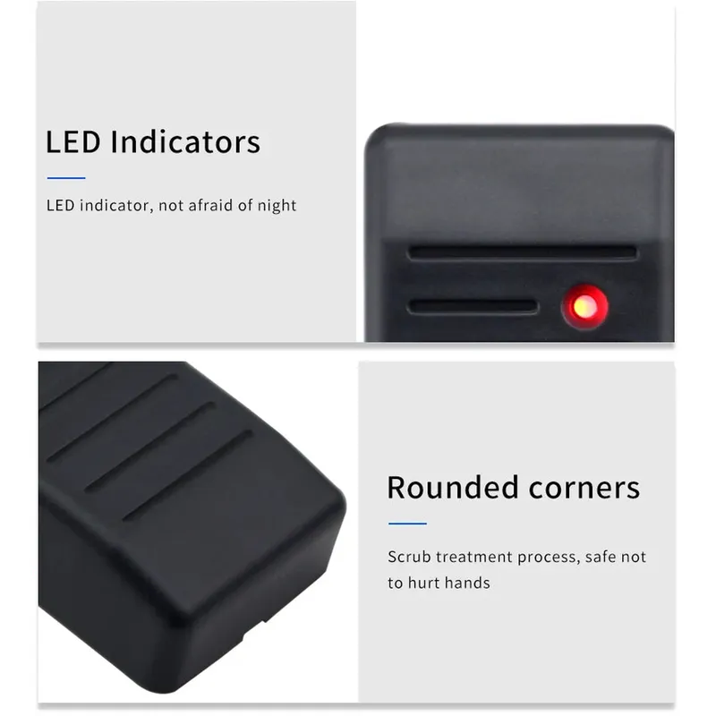 Outdoor Waterproof RFHID Card Reader 125KHZ Wiegand 26-37 Adaptive Format Output RS485 RS232 TTL Level Communication small hid
