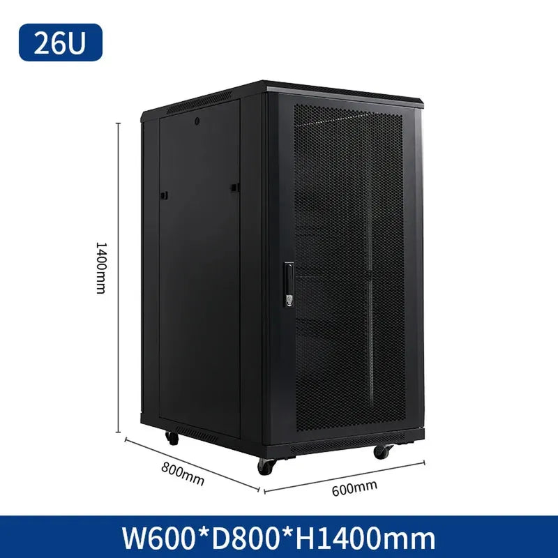 Mobile vertical floor stand 18u 22u 32u 36u network cabinet carriage 19 inch 42u server rack with cooling