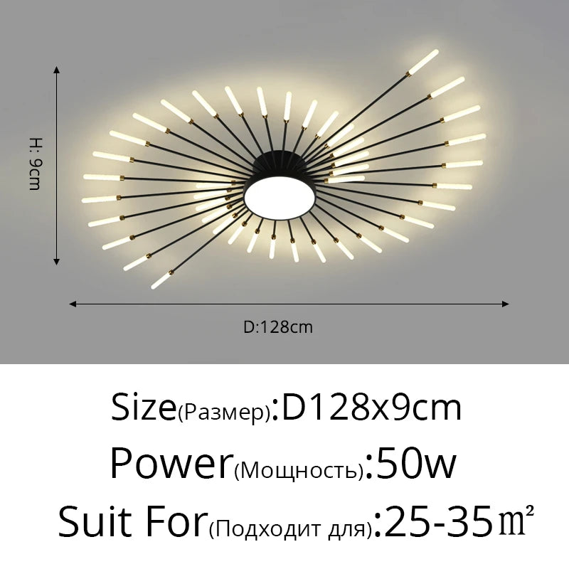 Kagu luzes de teto modernas led lustre iluminação interna para quarto hall sala de estar quarto infantil lâmpadas acrílicas quadro de fixação 175-260v