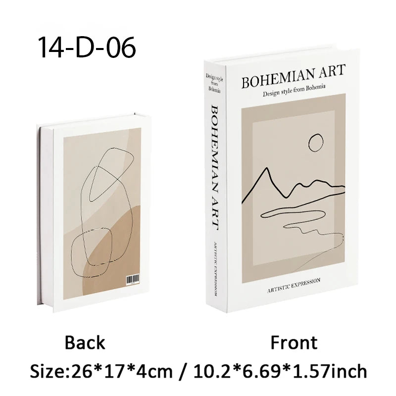 Caixa de armazenamento de livro falso que pode ser aberta, livros decorativos de luxo, mesa de café, ornamento, prateleira de quarto, decoração nórdica de interiores, decoração de casa