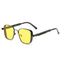 Novos óculos de sol dos homens condução óculos de sol retro primavera perna condução esportes ao ar livre metal retangular decorativo feminino uv400