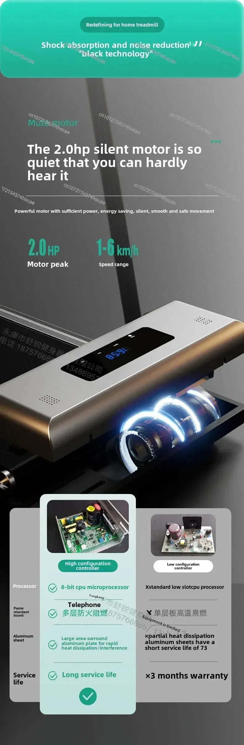 Cama plana doméstica/equipamento de fitness interno silencioso para queima de gordura pequena/tapete dobrável