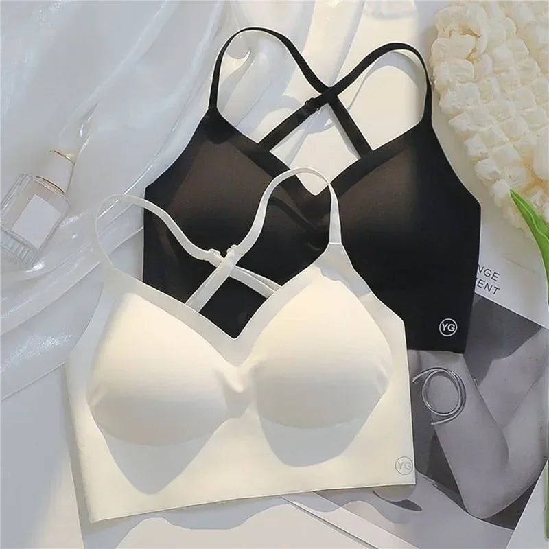 Sutiã invisível feminino profundo u mergulho sutiãs sem costas para vestidos lingerie sexy com alça transparente push up sem alças underwea