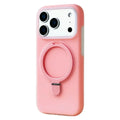 Luxo líquido silicone suporte anel titular magnético para magsafe caso para iphone 17 pro max ar 16 15 14 13 pele amigável capa