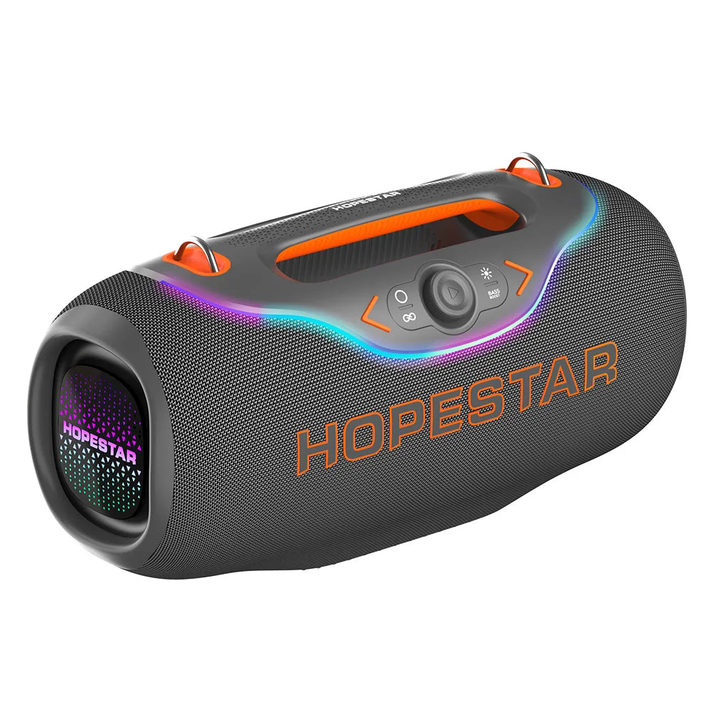 HOPESTAR A6 CLUB Alto-falante Bluetooth Super Bass 200W - Emparelhamento TWS de última geração, IPX6 à prova d'água, sistema de áudio portátil para festas ao ar livre