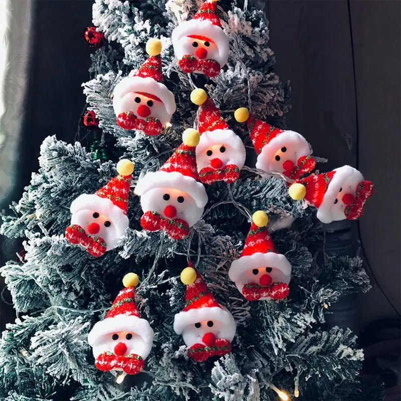 Boneco de neve natal led guirlanda luz da corda feliz natal decorações para casa 2024 cristmas árvore ornamento natal navidad presentes