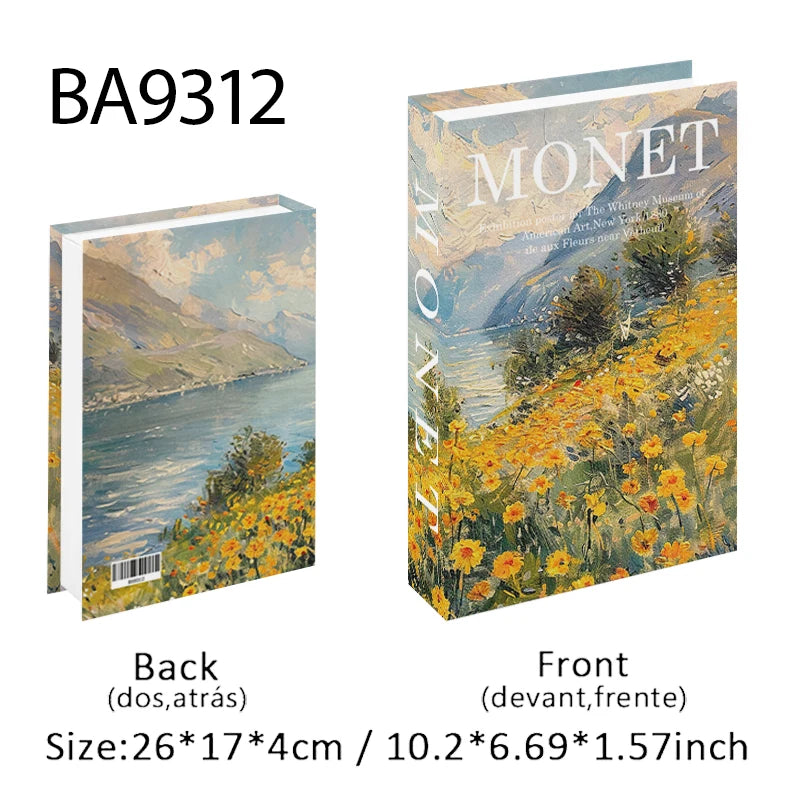 Caixa de armazenamento de livro falso que pode ser aberta, livros decorativos de luxo, mesa de café, ornamento, prateleira de quarto, decoração nórdica de interiores, decoração de casa