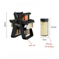 Rack de armazenamento rotativo doméstico, conjunto de rack de especiarias de vidro rotativo, rack de armazenamento de cozinha, rack de armazenamento de temperos