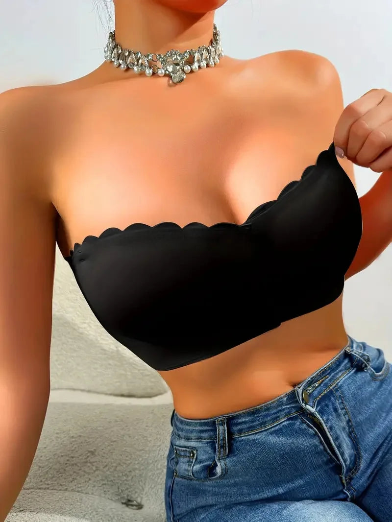 Sutiã de roupa íntima com botão frontal, sem armação, suave, respirável, confortável, cor sólida, sem vestígios, invisível